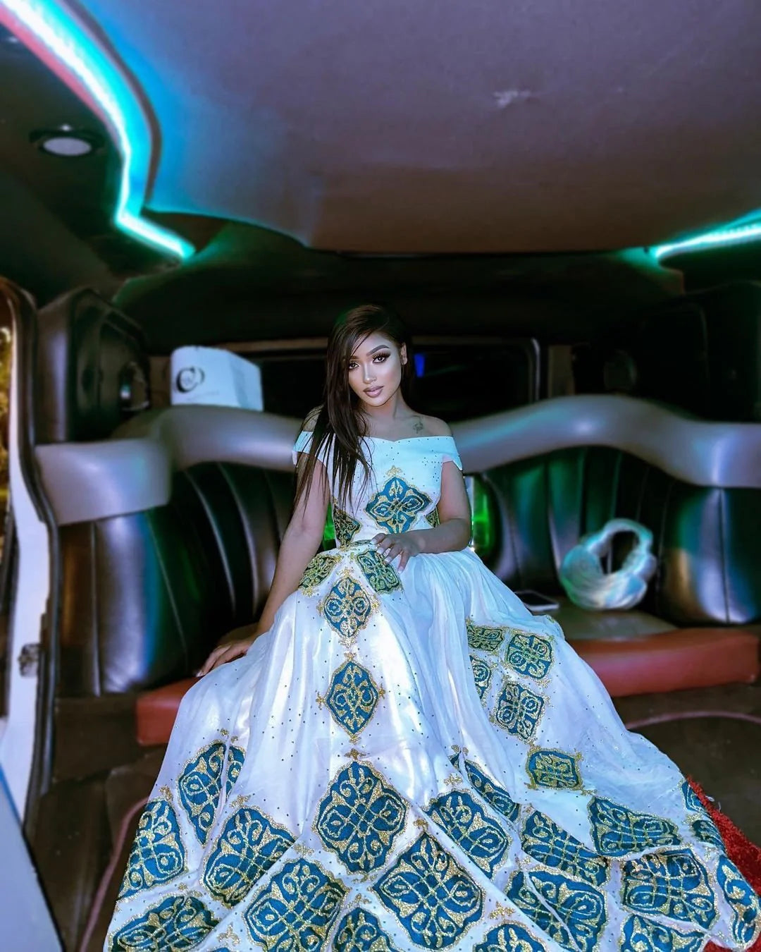 Beautiful Habesha Kemis A handwoven modern wedding dress