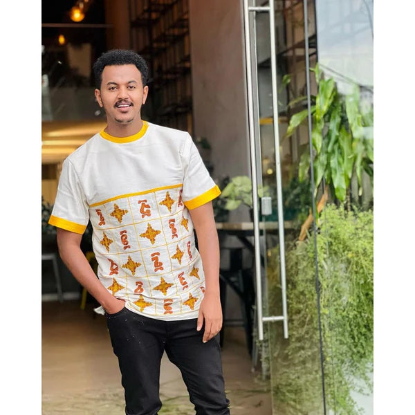 Handwoven Habesha Shirt for Men Modern Traditional Libs Cultural Cloth Beautiful Habesha Shirt