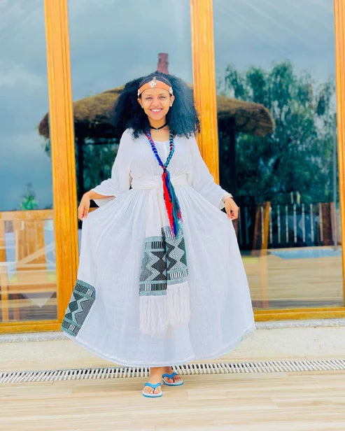 Beautiful Habesha Kemis, exquisite Habesha Libs, elegant Habesha attire, traditional Habesha gown