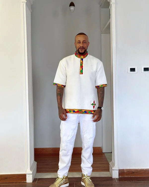 Contemporary Habesha Men's Attire Habesha Libs Ethiopian Wear