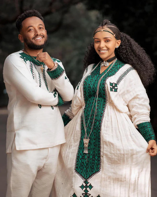 Green Fetil Harmony: Habesha Couples' Cultural Ensemble.