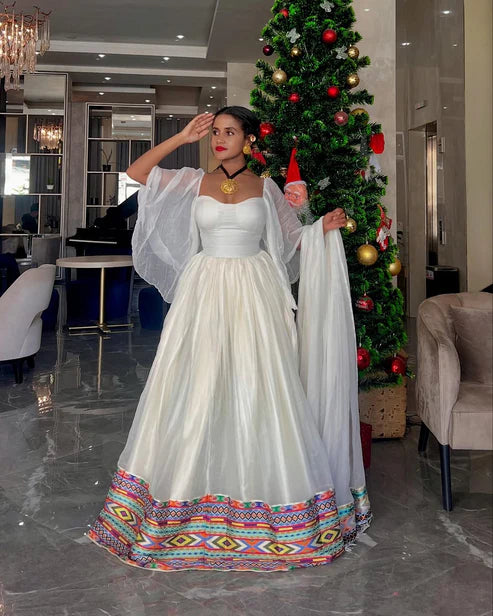 Stylish Flowy Ethiopian Dress