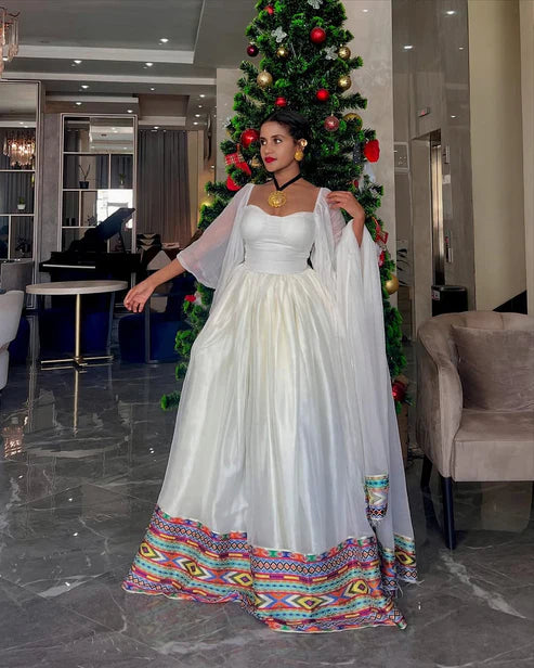 Stylish Flowy Ethiopian Dress
