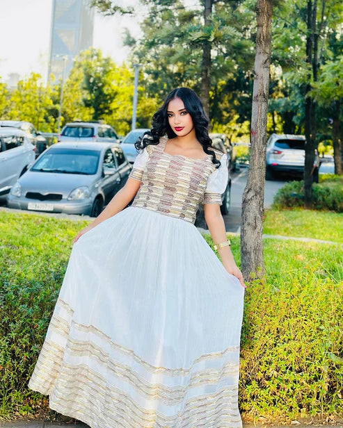Alluring Colorful Traditional Ethiopian Dress
