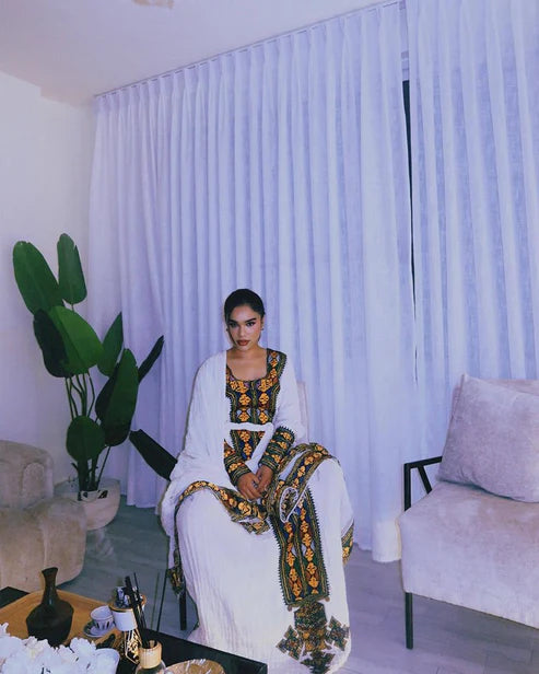Striking Traditional Ethiopian Dress