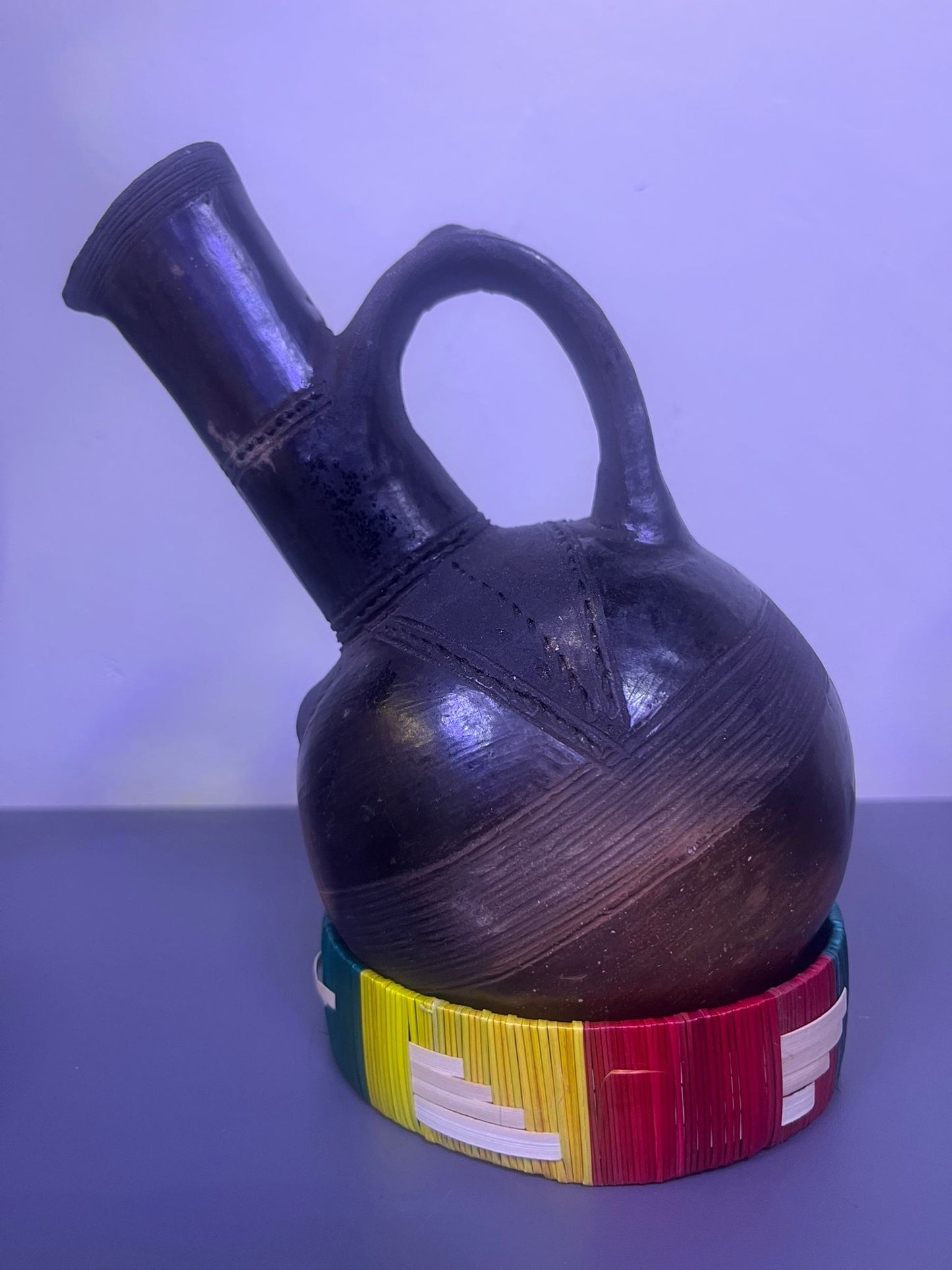Ethiopian _Eritrean Traditional Coffee Pot (Jebena
