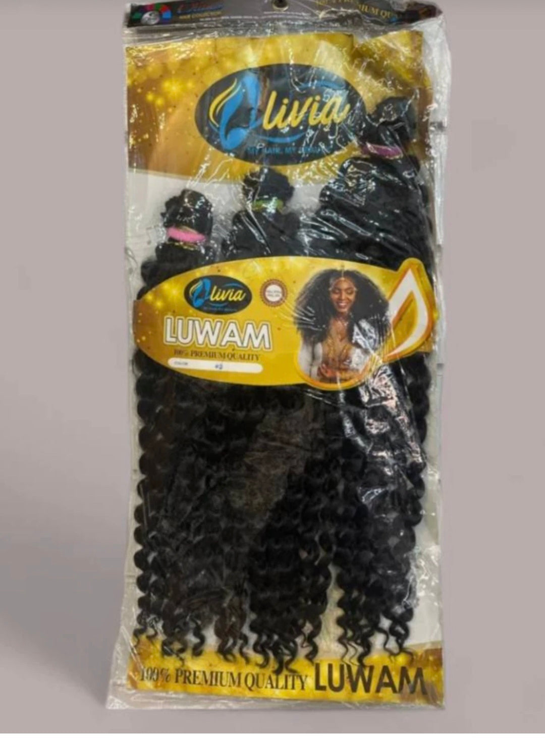 Livia LUWAM Premium Deep Curly Braiding Hair Extensions Soft Boho Crochet Braids